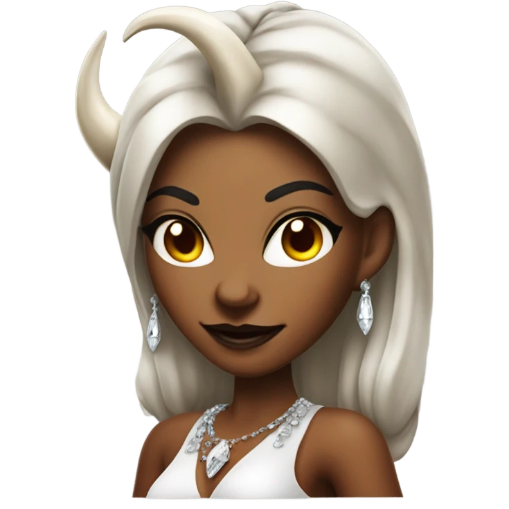 Pretty female devil emoji