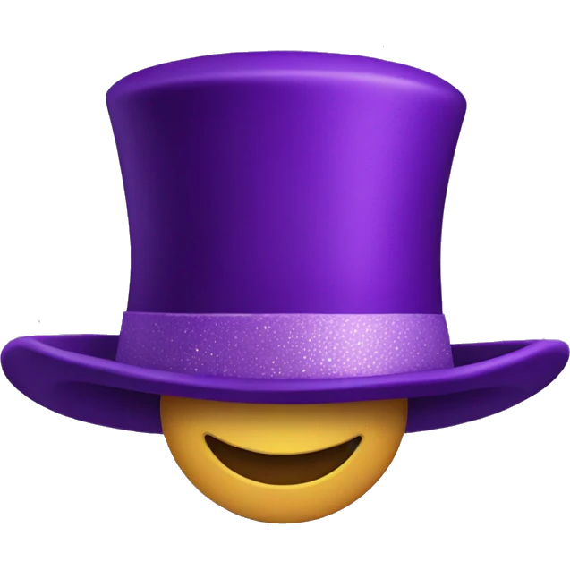 Purple New years hat emoji