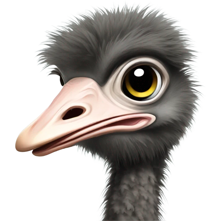 pregnant ostrich ￼ emoji