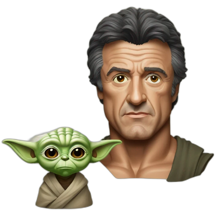 sylvester stallone en yoda emoji