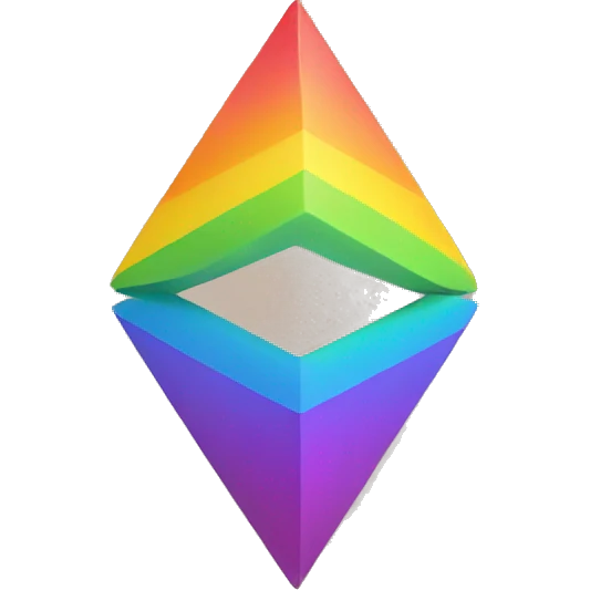 ethereum symbol rainbow emoji