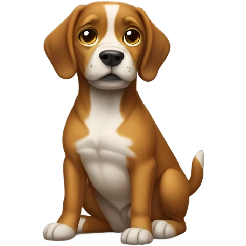 Dog pooping emoji