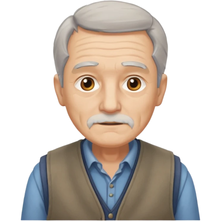 1800's europian Old male emoji
