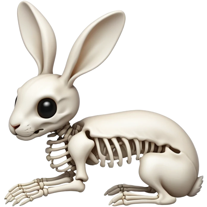 Rabbit skeleton emoji