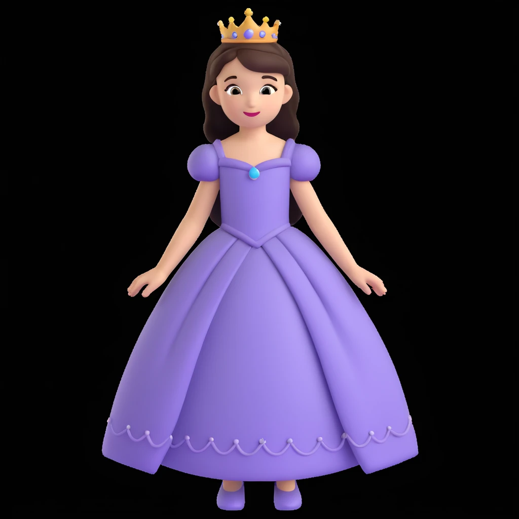 girls in a princess dress emoji