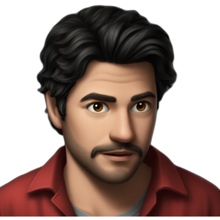 serious man in red portrait emoji