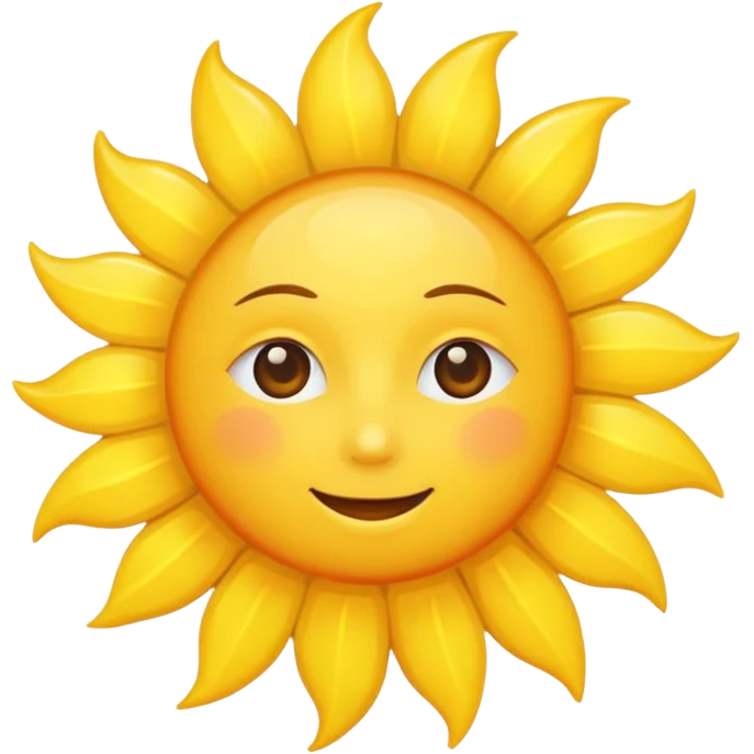classic sun emoji