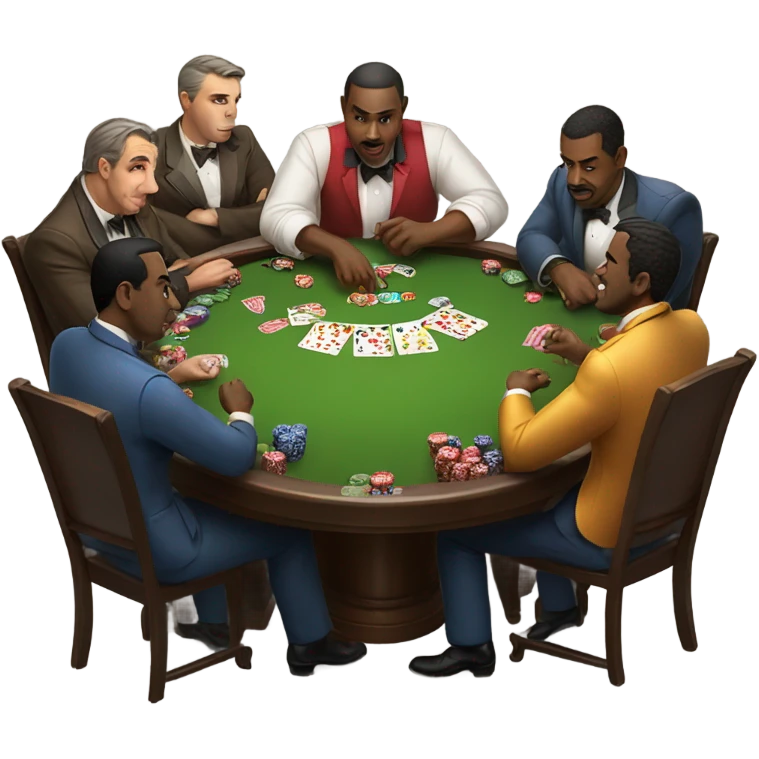 men gambling emoji