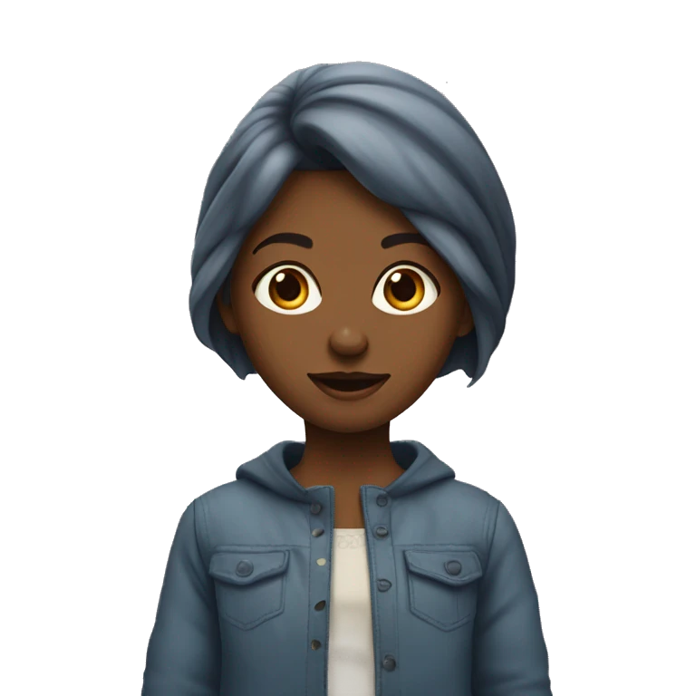 Jeune fille métisse  emoji