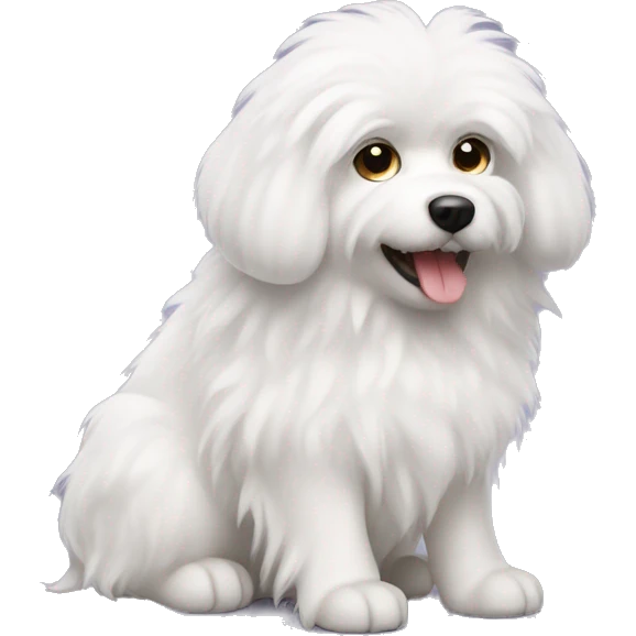 White fluffy dog emoji