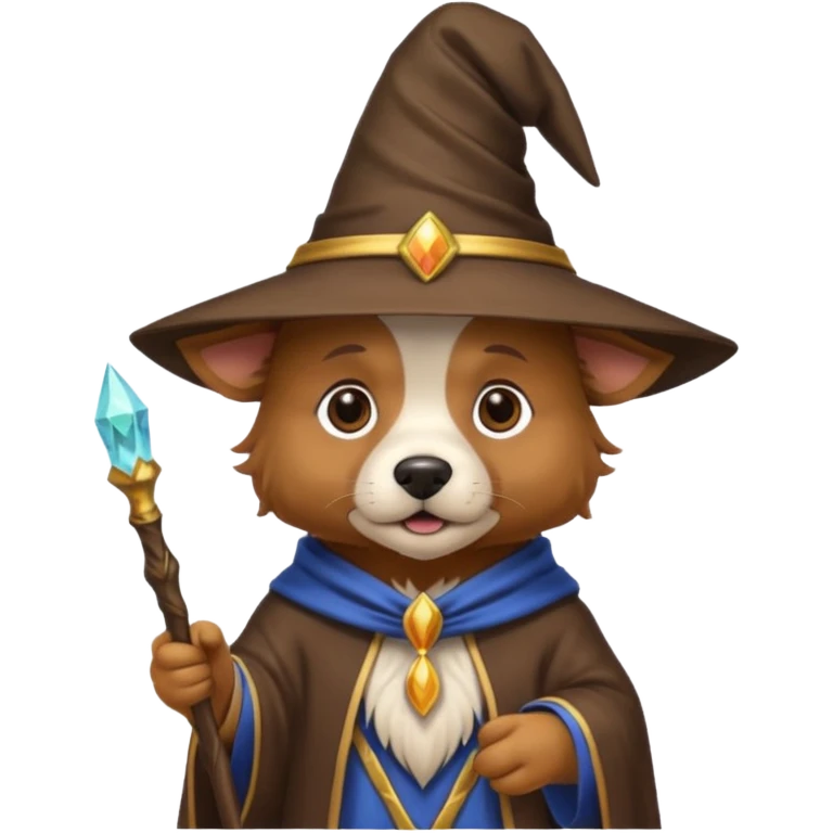 Dog wizard emoji