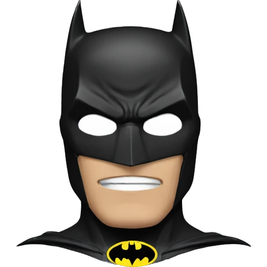 Batman. foot. Rouge emoji