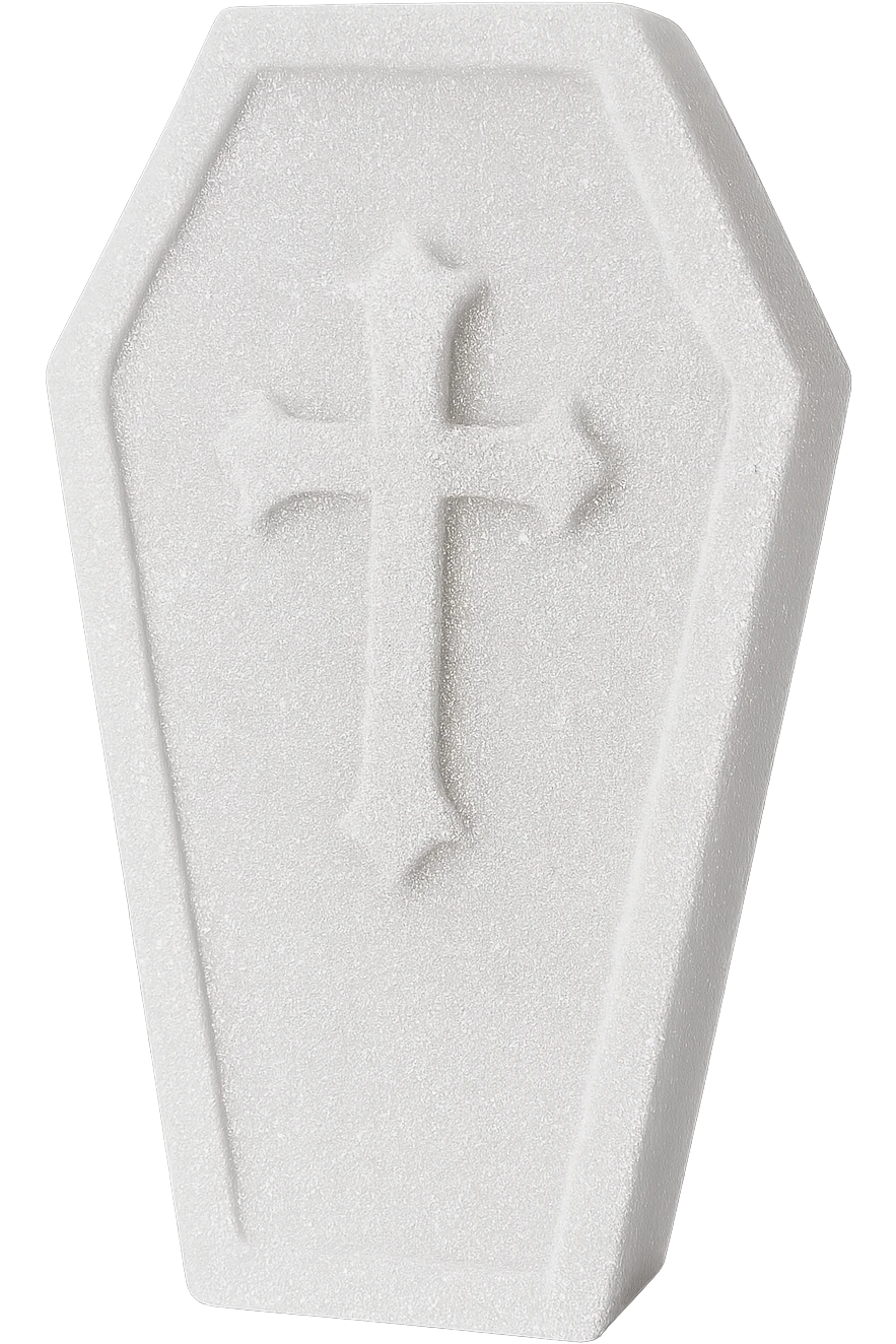 white sparkly goth object, remove background emoji
