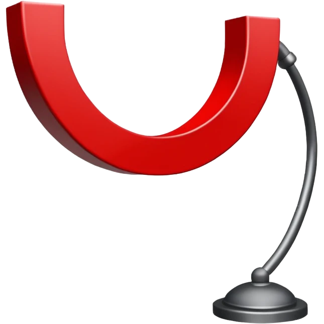 Représente moi une borne kilométrique rouge et blanche le bas est blanc et rectangulaire et le haut est en demi cercle rouge emoji