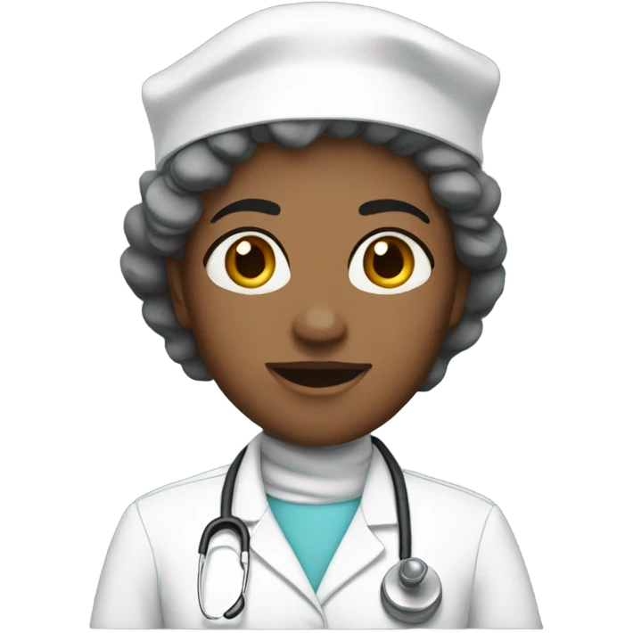 Nurse White Christmas emoji