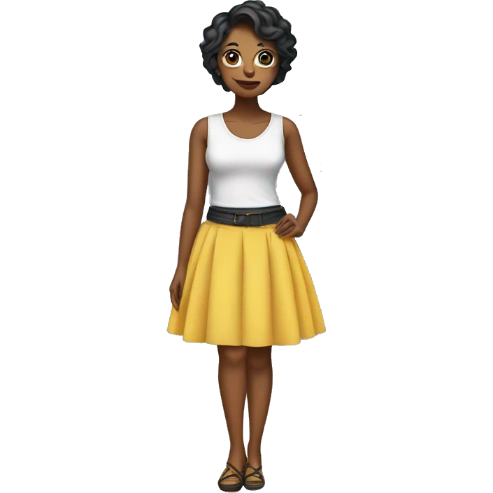 Chicen in a skirt emoji