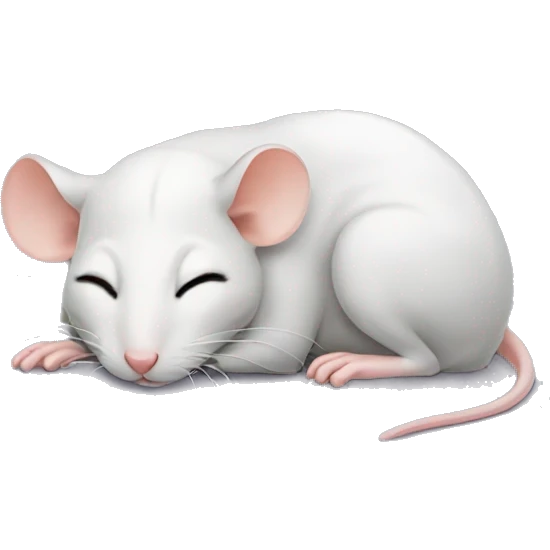 sleeping rat cross eyed emoji