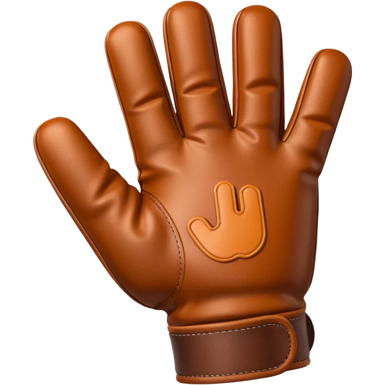 Pointer finger in a glove emoji