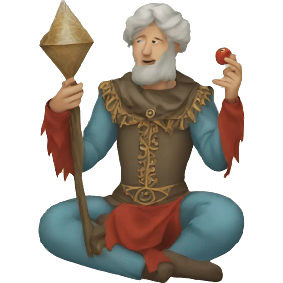 Single one Tarot playing card  emoji