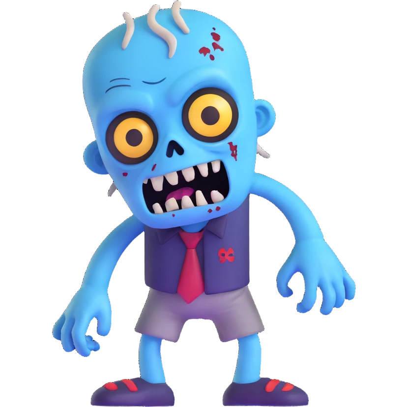 blue zombie emoji