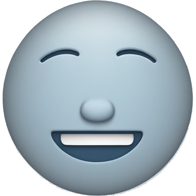 A blue square rounded on the edges, with shadows, it is written on it: have you ever ken. emoji