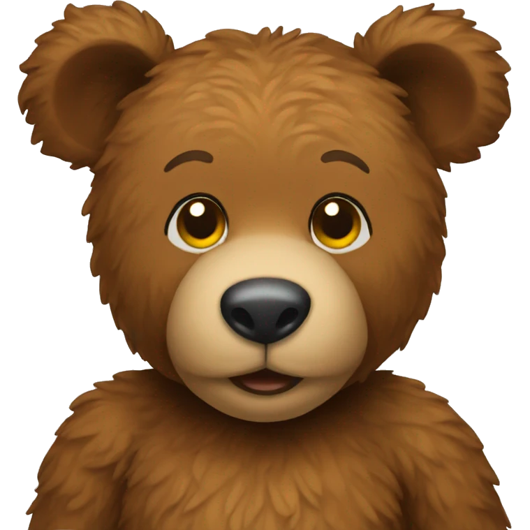 brown teddy bear emoji