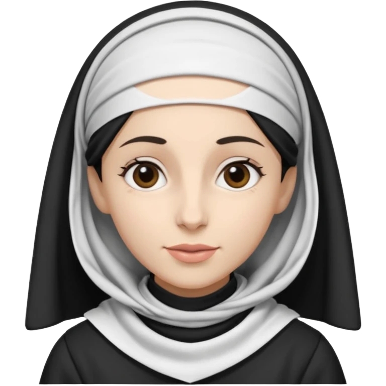 religious jewish woman with kercheif on head black and white emoji