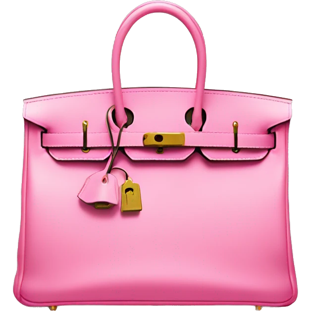 Hermes Birkin pink emoji