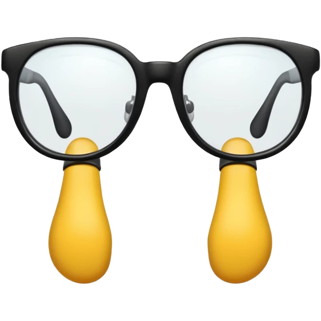Degli occhiali con delle gambe emoji
