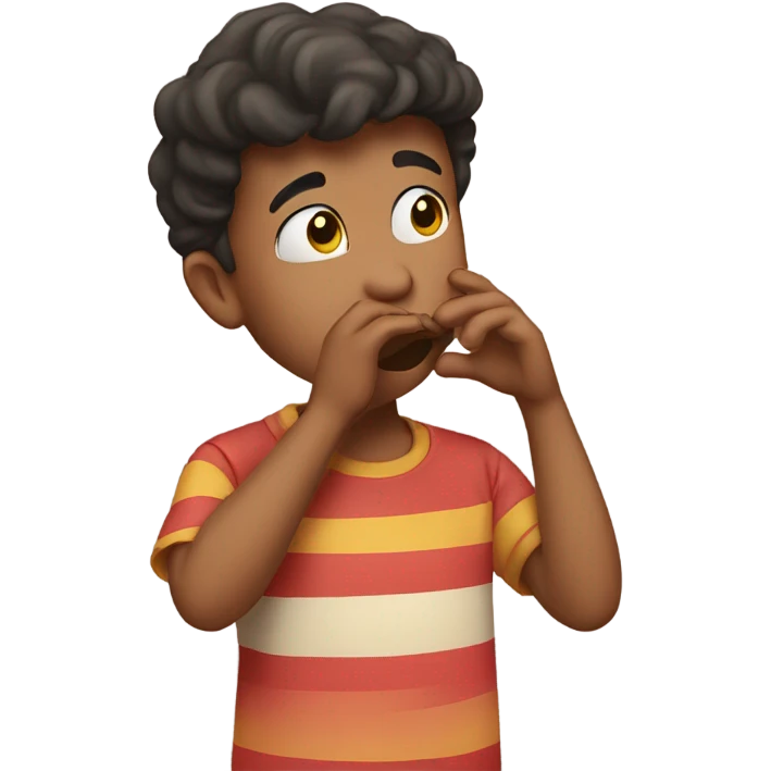 a person blowing kisses with a heartfelt expression emoji
