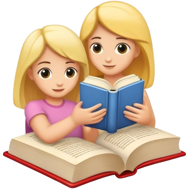 Sharing books in internet emoji