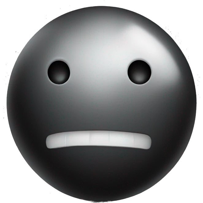 Black bowling ball emoji