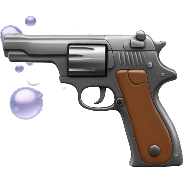 Gun with bubbles  emoji