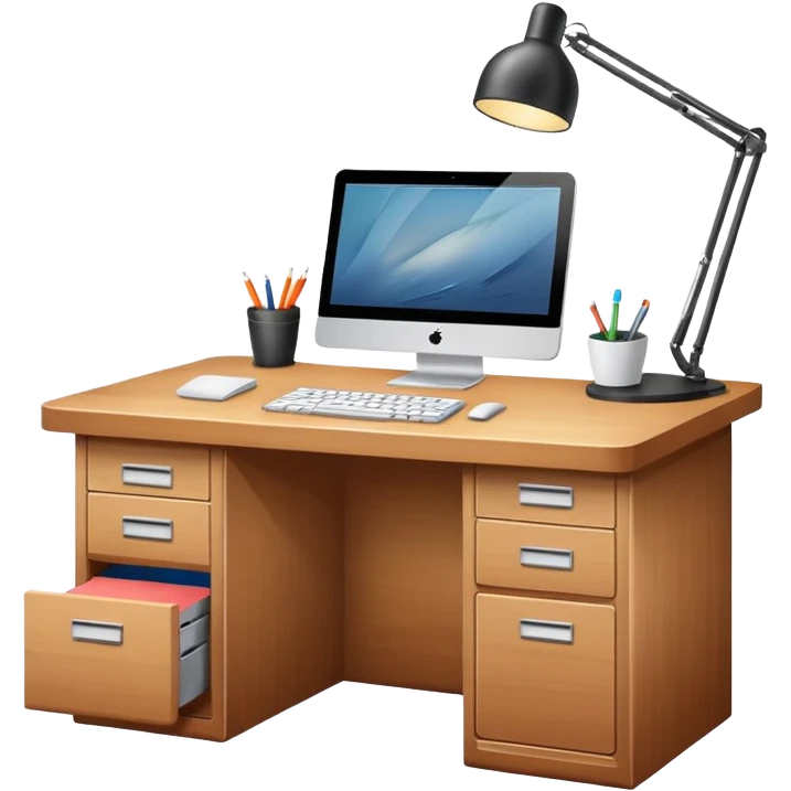 Home desk office emoji
