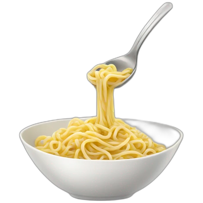 Noodles in spoon emoji