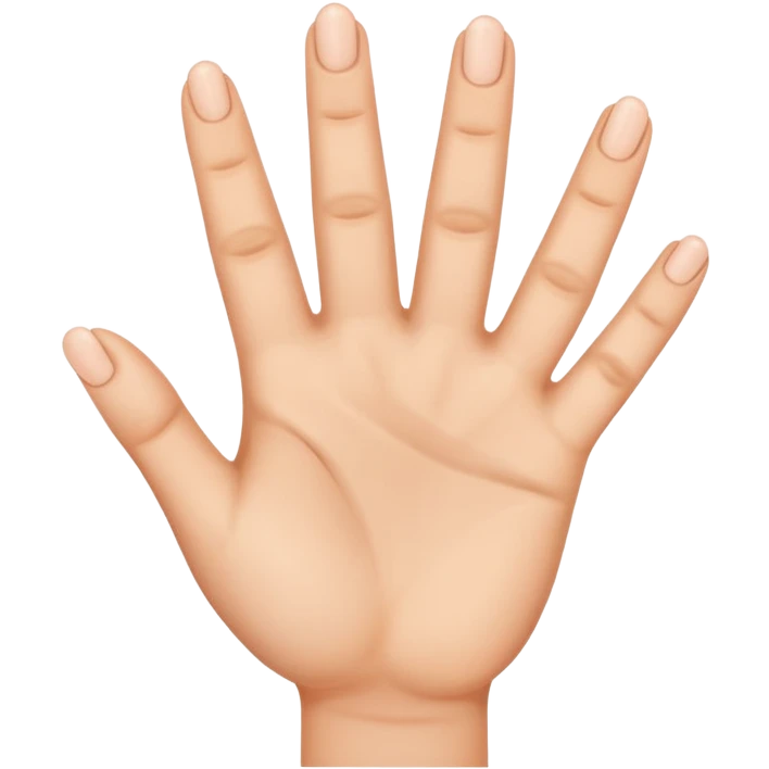 3 Fingers out emoji
