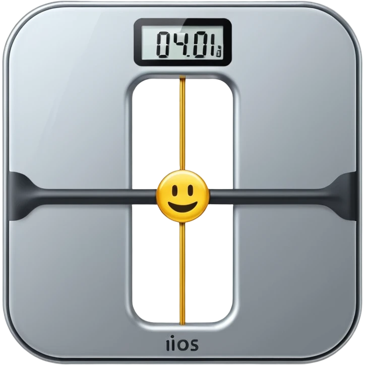 Digital weight scale with 0:00 on it emoji