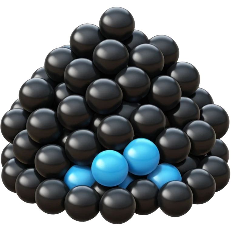 Black pollythene simple  emoji