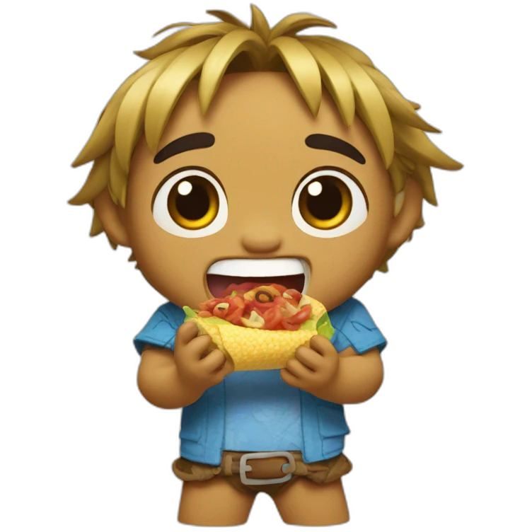 stitch eat tacacá from brazil emoji