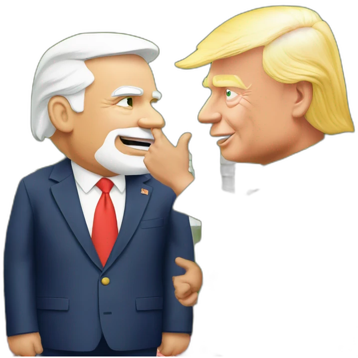 emojis-donald Trump with Narendra modi in garden-so emoji