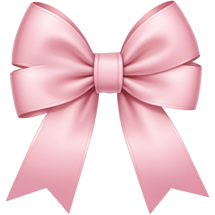 light pink ribbon bow emoji