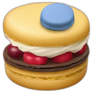 Macron sur macaron emoji