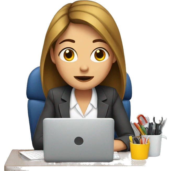 Woman workaholic emoji