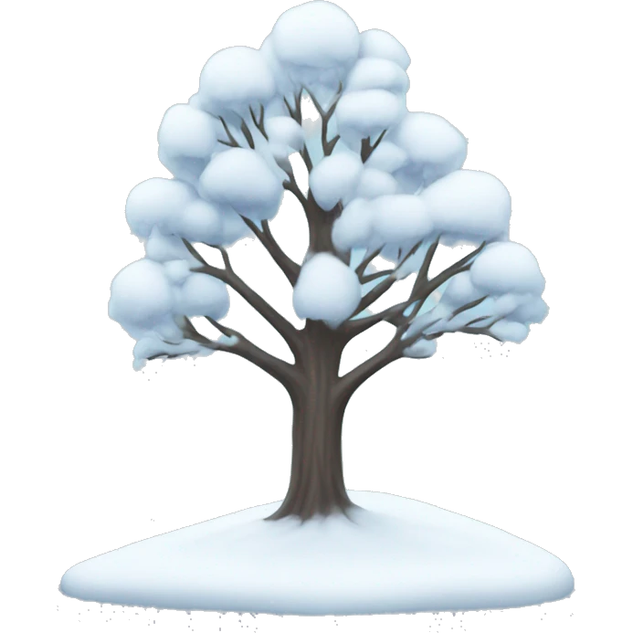 winter tree emoji