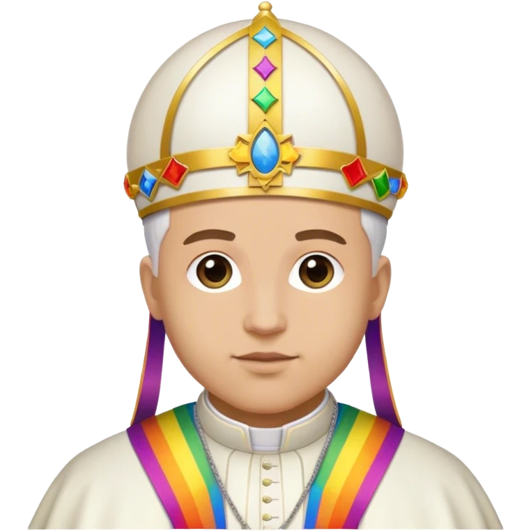 Pope rainbow emoji