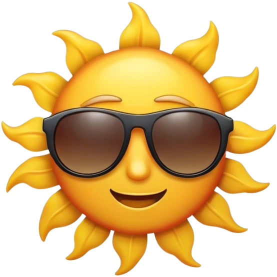 sun with sunglasses emoji emoji