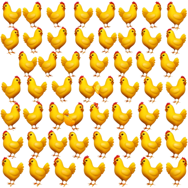 chicken 3d imoji count 100 transparent emoji