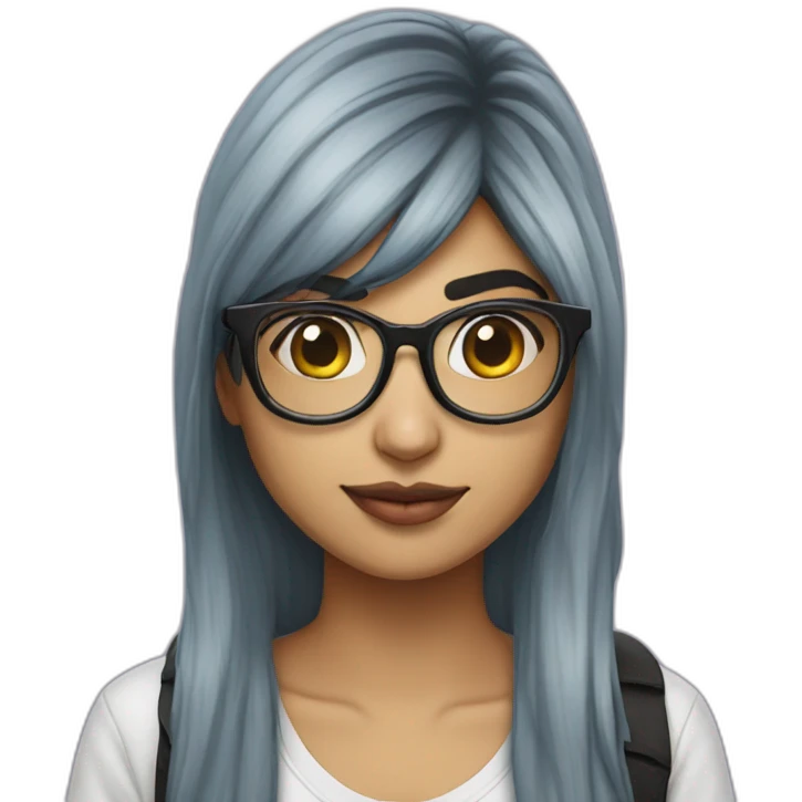 Mia khalifa with a tee shirt emoji