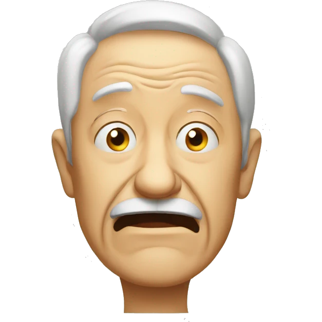 disoriented elderly emoji