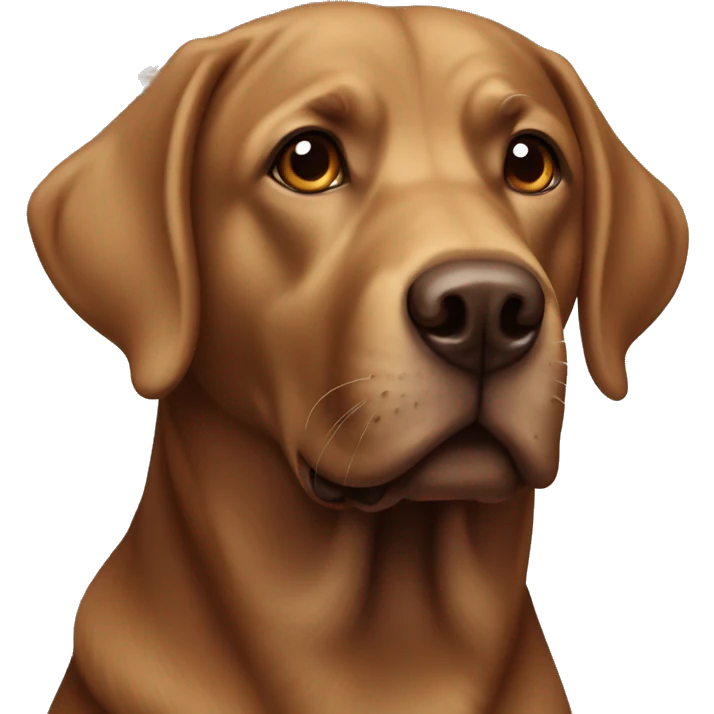 brown labrador emoji
